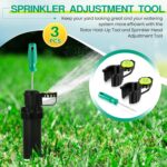 Sprinkler Head Tool Compatible with Rain Bird, 2 Pcs Hold Up Tools with Bubble Level and Sprinkler Spray Head Rotor Adjustment Tool, Rotor Sprinkler Tools for Lawn Irrigation System Repair - Image 7