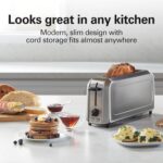Hamilton Beach Long-Slot Toaster, 2 Slice Capacity, Slim Design, Stainless Steel, R22999 (Renewed) - Image 3