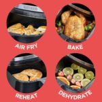 BLACK+DECKER Purifry 8QT Air Fryer, Crispy Deep Fried Taste without the Fat, Plus Bake, Dehydrate, and Keep Food Warm, Digital Touchscreen and Auto Shut-Off - Image 3