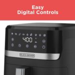 BLACK+DECKER Purifry 8QT Air Fryer, Crispy Deep Fried Taste without the Fat, Plus Bake, Dehydrate, and Keep Food Warm, Digital Touchscreen and Auto Shut-Off - Image 5
