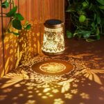 2 Pack Solar Lanterns Outdoor Waterproof Birthday Gifts for Women Mom Grandma, Hollowed-Out Metal Hummingbird Hanging Solar Lantern Lights Outdoor Decor, 2 Modes Lights Decor for Yard, Patio - Image 3