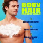 Nair Men Hair Remover Body Cream, Quick and Easy Body Hair Removal Cream for Men, Aloe and Lanolin, Dermatologist Tested, 12 Oz - Image 3