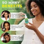 Orientfashion Organics Rosemary Hair Oil for Hair, Pure Natural Rosemary Essential Oils - Damaged Hair Care & Split Ends & Dry Scalp Treatment (2 Fl Oz, Rosemary Oil) - Image 5