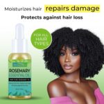 Orientfashion Organics Rosemary Hair Oil for Hair, Pure Natural Rosemary Essential Oils - Damaged Hair Care & Split Ends & Dry Scalp Treatment (2 Fl Oz, Rosemary Oil) - Image 7