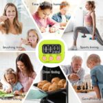 12 Pack Multi-Function Electronic Timer, Learning Management, Suitable for Kitchen, Study, Work, Exercise Training, Outdoor Activities(not Including Battery) - Image 5