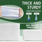 Disposable Face Towels 100 Count, Biodegradable Ultra Soft & Thick Facial Towels for Sensitive Skin, Lint-Free Makeup Remover Dry Wipes, Multi-Purpose Cleansing Towelettes for Face Wipes, Skincare - Image 3