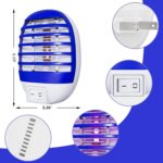 6 Pack Plug in Bug Zapper Indoor Flying Insect Trap, Electronic Mosquito Zapper Gnat Traps with LED Light for Patio, Bedroom, Kitchen, Office - Image 4