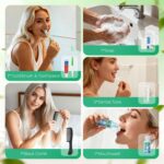 30 Set Personal Care Travel Toiletries Sets Bulk,8-IN-1 Disposable Toothbrushes with Toothpaste and Floss,Mouthwash,Comb,Soap,Cover,Zip Bag Toiletry Travel Toothbrush Kit for Homeless,Hotel,Charity - Image 3