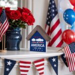 MBL 4th of July Independence Decorations - Patriotic USA America Independence Day Memorial Day 250th 250 Years Anniversary Merchandise No Kings Wood Sign, Fourth of July Table Home Indoor Decor - Image 6
