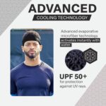 COLD FACTOR Cooling Headband for Women and Men – UPF 50+ Advanced Evaporative Comfort, Instant Cooling Sweatband for Outdoor Sports, Fitness, Yoga, Hiking, Running, and Workout - Image 4