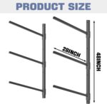 WALMANN Heavy Duty Wall Mounted Kayak Storage Rack for Garage, Adjustable Kayak Hangers for Wall, Holds Up to 220 lbs - Image 4