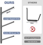 WALMANN Heavy Duty Wall Mounted Kayak Storage Rack for Garage, Adjustable Kayak Hangers for Wall, Holds Up to 220 lbs - Image 5