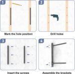 WALMANN Heavy Duty Wall Mounted Kayak Storage Rack for Garage, Adjustable Kayak Hangers for Wall, Holds Up to 220 lbs - Image 6
