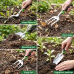Gardening Tools 10-Piece, Heavy Duty Garden Tool Set with Fashion and Durable Garden Tools Organizer Handbag, Rust-Proof Gardening Hand Tools Weeding Kit, Ideal Gardening Gifts for Women - Image 6