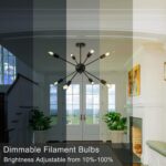 TJOY 12 Pack A19 Vintage LED Edison Bulbs, Dimmable, 60W Equivalent, High Brightness 2700K Warm White, 8W E26 Standard Base, 800 Lumens, CRI80+, Clear Glass Filament Bulb for Home, Farmhouse - Image 7