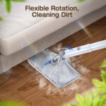 Steam Mop with Detachable Handheld Steam Cleaner, 10-in-1 Multi Accessories, Quick 10s Heat, 350ml and 2-Level Steamer for Cleaning Floor, Carpet, BBQ Grill, Tile, and Grout, Light White - Image 5