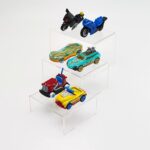 Cerpourt 2 Sets Acrylic Display Risers(3",4",5") Clear Product Stand,Cupcakes Holder Dessert Transparent Showcase Stands, Candy Bar Risers, Lifts for Figures - Image 5