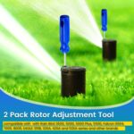 2 Pack Rotor Adjustment Tool Compatible with Rain Bird 5000 Sprinkler Heads, Rotor Pull Up Tool and Adjustment Screwdriver for Lawn Irrigation System - Image 4