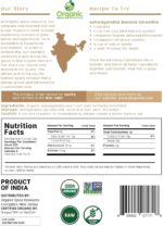 Organic Ashwagandha Root Powder - 1.10 lbs (17.64 oz) | Resealable Kraft Bag,Non-GMO, Indian Ginseng, Withania Somnifera -100% Raw from India, by SHOPOSR - Image 4
