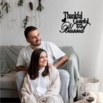 Thankful Grateful Blessed Wall Decor Black Metal Wall Art Thankful Grateful and Truly Blessed Sign Home Decor Entryway Living Room Decoration Signs - 12 Inches - Image 3
