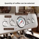 Kismile Espresso Machine with Grinder, 20 Bar Expresso Coffee Machines with Milk Frother, 58mm Expresso Machines for Home, Perfect for Cappuccino & Latte, Stainless Steel(2026 Upgrade) - Image 3