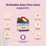 Lily of the Desert Aloe Vera Juice - Organic, Preservative-Free Inner Fillet Aloe Vera Drink with Natural Digestive Enzymes for Gut Health, Stomach Relief, Wellness, Glowing Skin, 128 Fl Oz - Image 4