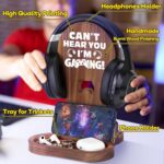 Slothoem-Gamer Gifts for Boy Girl Graduation Birthday, Gamer Room Decor for Brother, Gaming Gifts for Daddy,Boyfriend, Son, Husband, 2026 Graduation Gift, Gamer Room Accessories, Wooden Headset Stand - Image 4