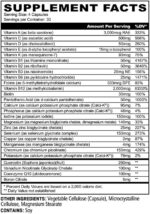 Underground Bio Labs: Panda Supplements Premium Multi Vitamin: All in One Optimal Health Formula (120 Capsules) - Image 3