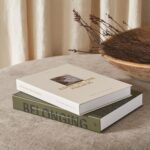 Beautiful Decorative Books - Set of 2 Boxes Enhance Your Coffee Table, Bookshelf or Mantel Shelf Decor - Aesthetic Fake/Faux Books for Modern Home Decoration, Photo Storage and as a Keepsake Box - Image 3