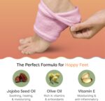 ZenToes Moisturizing Socks for Cracked Heel Treatment, Vitamin E, Olive Oil and Jojoba Oil Infused Heel Socks, Spa Gifts for Women, Mothers Day Gifts (Fuzzy Pink, Regular) - Image 5