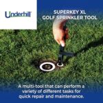 Underhill SuperKey XL Golf Sprinklers Tool, Irrigation System Plumbing Tools for Sprinkler Valves, Multi-Purpose, A-SKTRB, One Size, Black - Image 3