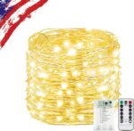 1Pack Warm White Fairy Lights Battery Operated with Remote, Waterproof 20FT 60LED Cuttable Twinkle Lights with Timer Indoor Outdoor, String Light for Bedroom, Classroom, Wedding, DIY, Christmas Décor - Image 2