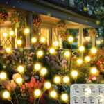 2026 Upgraded Solar Lights Outdoor, 8 Pack Solar Garden Lights with 2 Modes, Firefly Lights Outdoor Waterproof, Sway by Wind, Twinkle Firefly Light for Yard Patio Path Garden Decoration (Warm White) - Image 2
