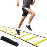 20ft Adjustable Agility Speed Ladder Training Ladder with Carry Bag - Soccer, Speed, Football Fitness Feet Training - Agility Training Equipment for Footwork Drills - Image 2