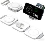 3 in 1 Charging Station for Apple Multiple Devices, Foldable Magnetic Fast Wireless Charger Dock, Travel Charging Pad for iPhone 17 16 15 14 13 12 Pro Max Plus Apple Watch Series & AirPods 4/3/2/Pro - Image 2