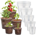 30 Pack 7/6/5/4/3 Inch Clear Nursery Pots for Plants, Flexible Plastic Plant Pots with Drainage Holes, Transparent Seed Starter Pots Variety Pack for Succulents, Seedlings, Flowers, Vegetable - Image 2