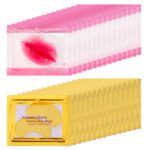 30 Pairs Lip Mask & Eye Mask, 24K Gold Crystal Gel Collagen Eye Patches, Bachelorette Party Favors, Bridesmaid Gifts, Bulk Gifts, Birthday Party Favors, Mothers Day Gifts, Teacher Appreciation Gifts - Image 2