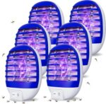 6 Pack Plug in Bug Zapper Indoor Flying Insect Trap, Electronic Mosquito Zapper Gnat Traps with LED Light for Patio, Bedroom, Kitchen, Office - Image 2