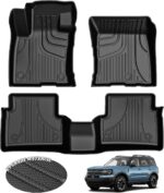 AOMSAZTO Floor Mats for Ford Bronco Sport 2021 2022 2023 2024 2025 2026-1st & 2nd Row All Weather Protection Car Floor Liners Waterproof Mats - Image 2