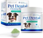 ARMOYA Dog Dental Powder - Teeth Cleaning Powder for Dogs - Dog Dental Care - Plaque & Bad Breath Off P-owder D-og - D-ental Care Supplies for Small - Medium - Large Do-gs - Image 2