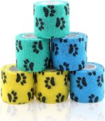 AUPCON Vet Wrap Cohesive Bandages Bulk Self Adhesive Bandage Wrap Self Adherent Wrap Non-Woven for Dogs Pet Animals & Ankle Sprains & Swelling 2 Inch x 5 Yards (2 Inch Claw) - Image 2