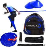 Acceleration Speed Cord Bungee Multi-Sport Resistance Training Kit - Improve Strength, Power, Agility, Vertical Jumping, Sprint Speed – 3 Waist Belt Sizes (S, M, L) Available - Kinetic Bands - Image 2
