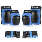 Adult Knee Pads Elbow Pads Wrist Guards for Adult Kids, 6 in 1 Protective Gear Set for Skateboarding Biking Roller Skating Cycling Outdoor Sports (Large) - Image 2