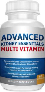 Advanced Kidney Essentials Multivitamin. Kidney Support Supplement for Complete Kidney Health. Kidney Health Supplement with Renal Vitamins 90 Caps - Image 2