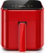Air Fryer 3.17QT with Clear Window, Simple Operation Airfryer Non-Stick Basket Dishwasher Safe, Square Airfryer, Air Fry, Roast, Reheat, Dehydrate, Bake, 400°F Rapid Air Crispy Technology, Red - Image 2