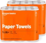 Amazon Basics 2-Ply Flex-Sheets Paper Towels, 12 Basics Rolls = 40 Regular Rolls, Everyday Value with 150 Sheets per Roll, Packaging May Vary - Image 2