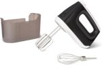 Amazon Basics 6-Speed Electric Hand Mixer with Turbo and Stainless Steel Whisk, Snap-On Storage Case, 250 Watts, Black - Image 2