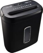 Amazon Basics 8-Sheet High Security Cross Cut Paper and Credit Card Shredder with P-4 Security, Auto Shut-off, Black - Image 2