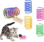 Andiker Interactive Cat Spiral Creative Spring Toy to Kill Time and Keep Fit, Sturdy and Heavy Plastic for Swatting, Biting, Hunting Kitten Toys, Colorful, 12 pcs - Image 2
