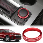 Auovo 4WD Knob Cover Compatible with 2019 2020 2021 2022 2023 2024 Chevy Blazer Accessories Center Console 4WD Control Switch Knob Button Cover Trim Car Interior Trim Decorations - Image 2